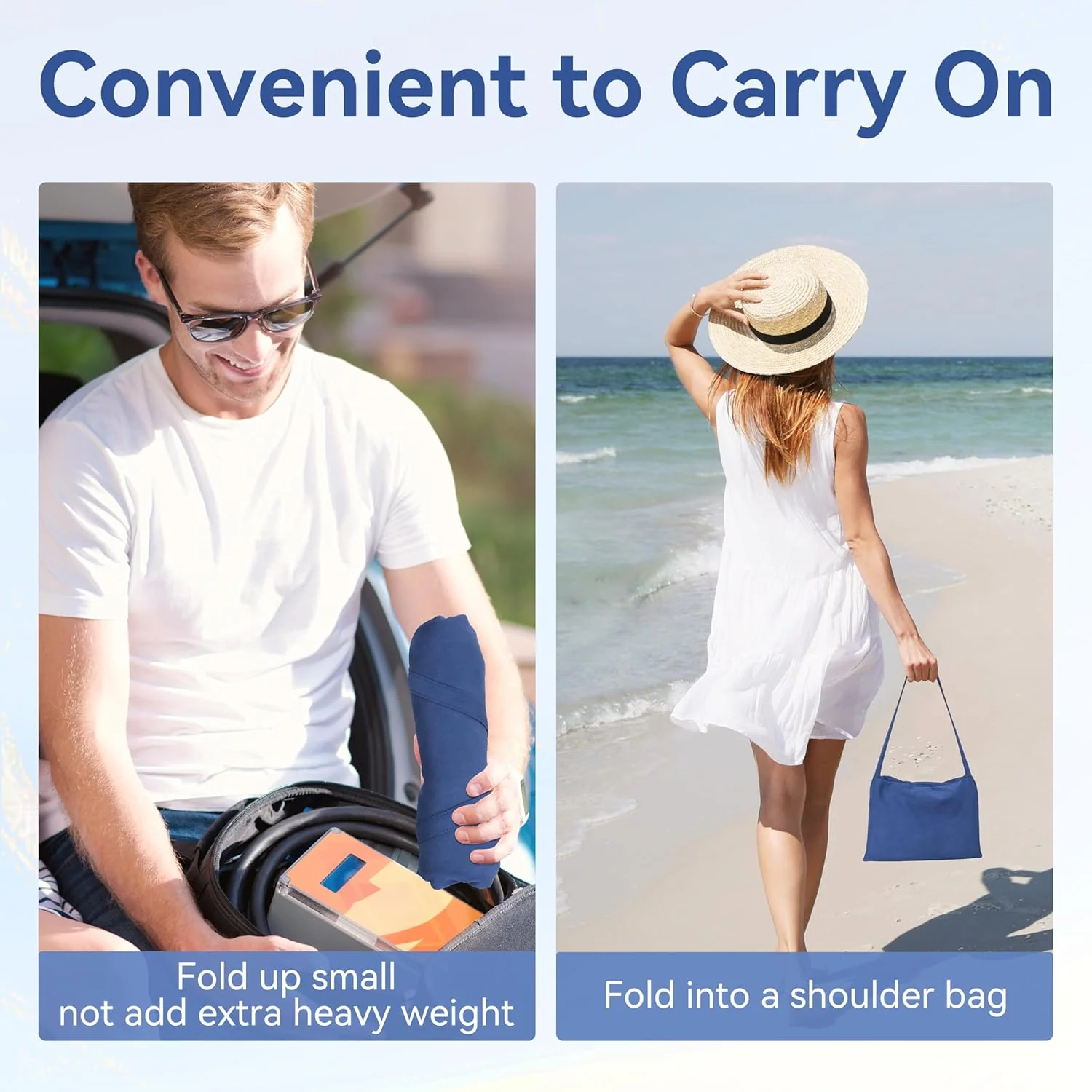 🎉Summer Hot Sale🎁Sun Lounger Towel in Bag with Pockets Storage - Image 5