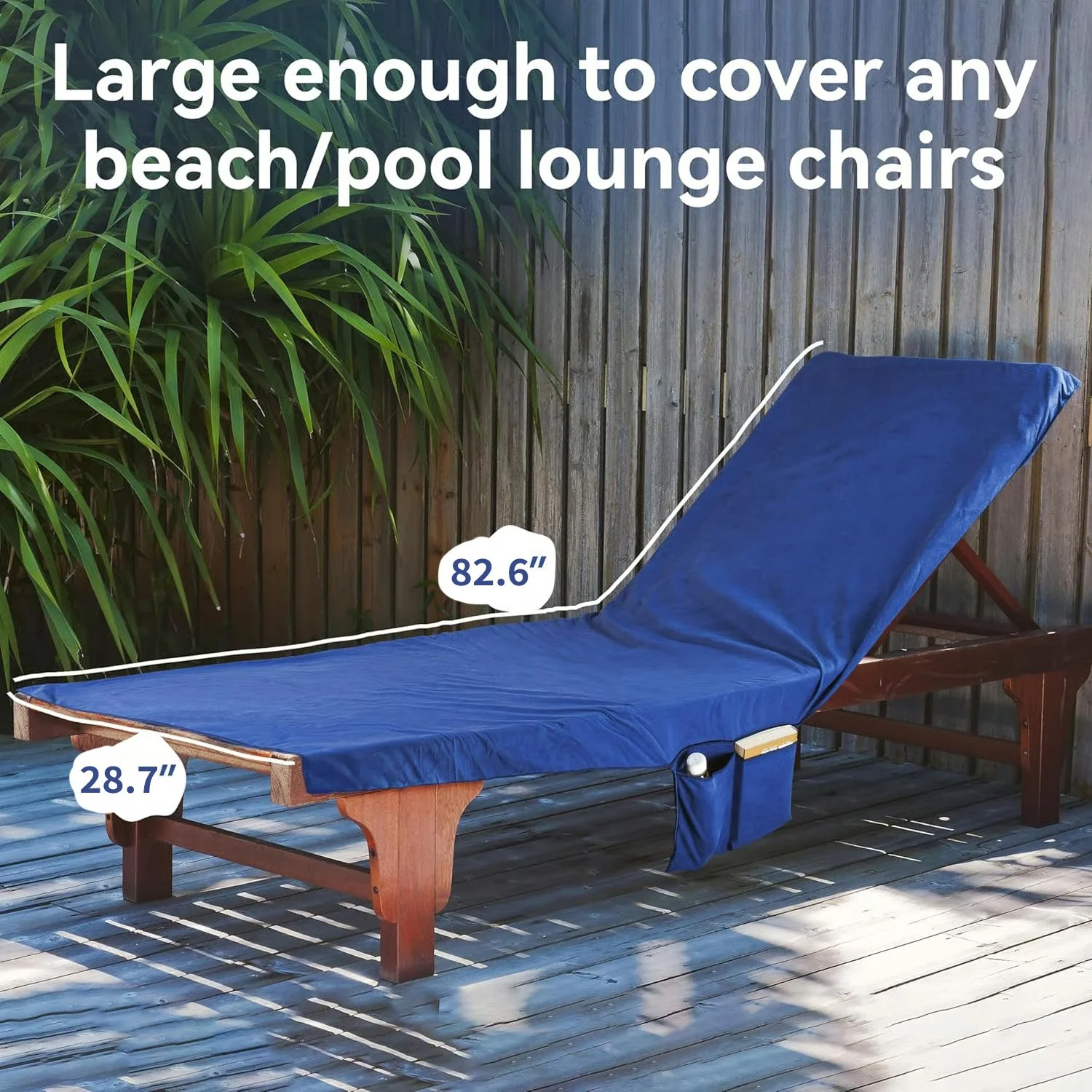 🎉Summer Hot Sale🎁Sun Lounger Towel in Bag with Pockets Storage - Image 9