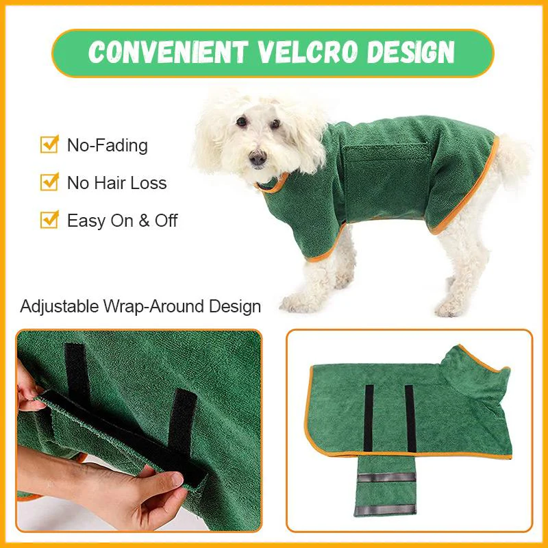 Super Absorbent Pet Bathrobe - Image 3