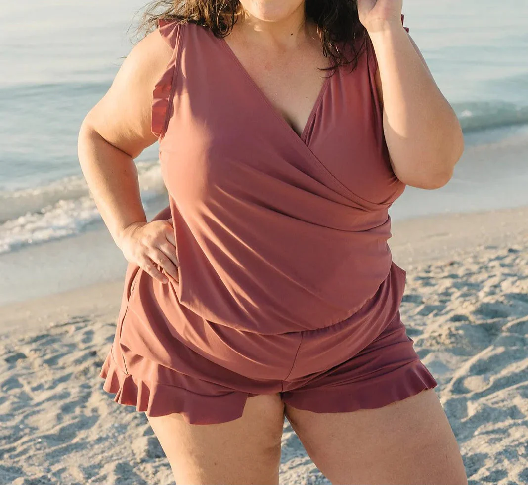 â¨Swim Romper Built-In Bra - Image 13
