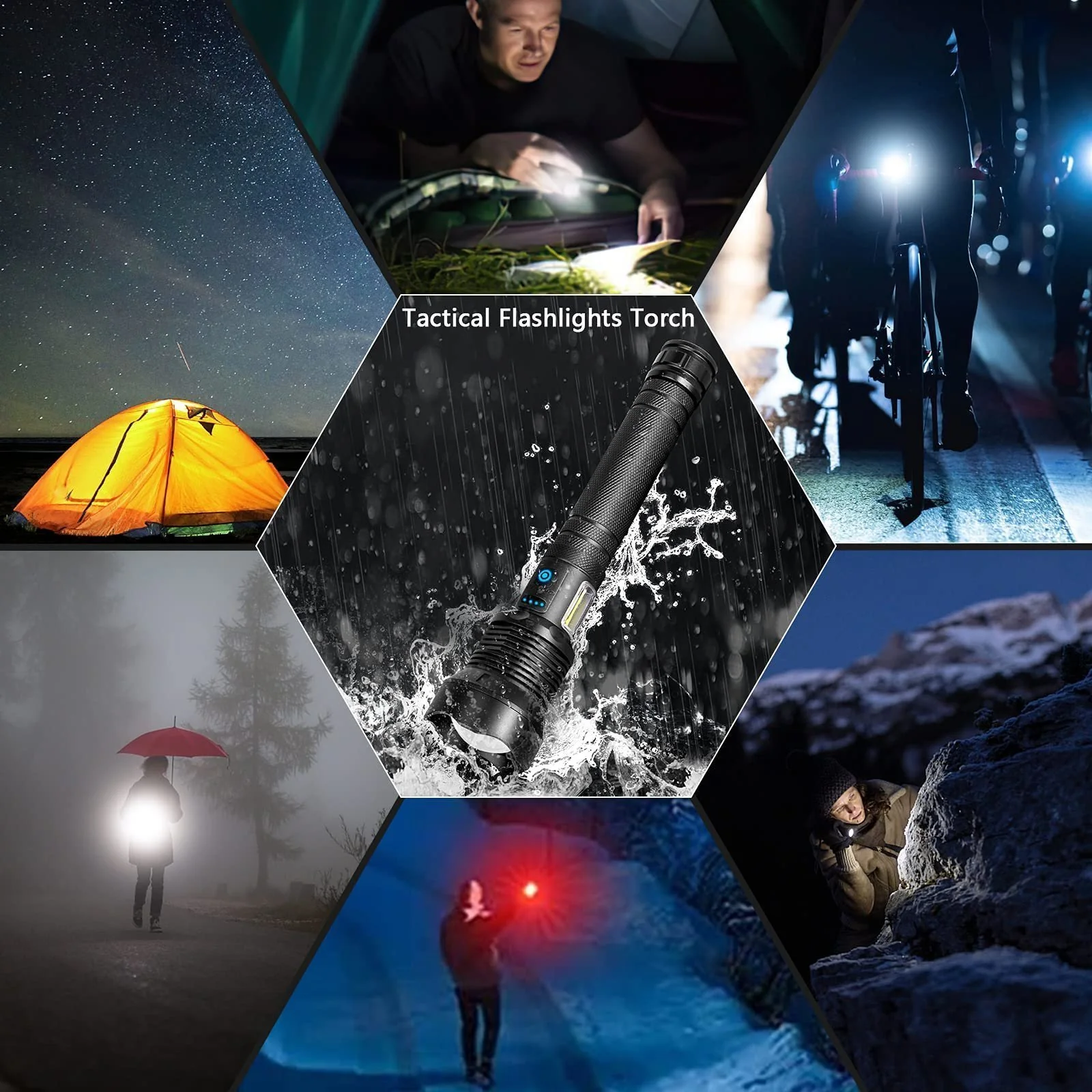 🔥LED Rechargeable Laser Flashlight High Lumen - Buy 2 Free Shipping - Image 10