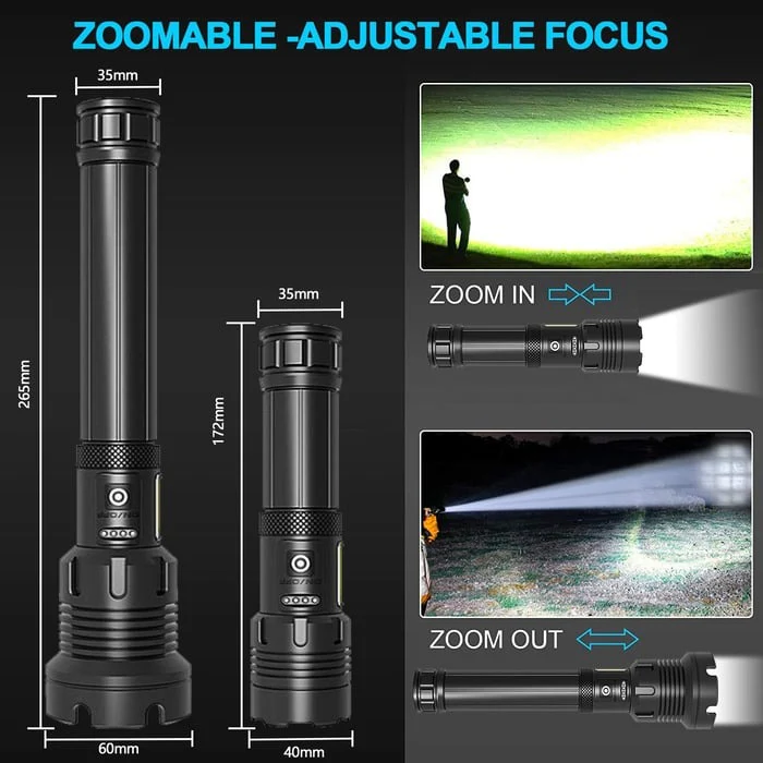 🔥LED Rechargeable Laser Flashlight High Lumen - Buy 2 Free Shipping - Image 14