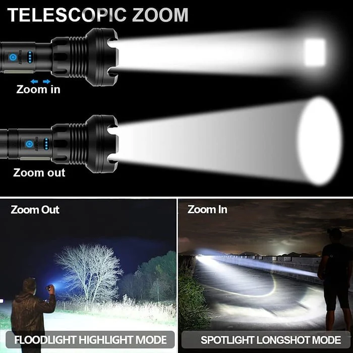 🔥LED Rechargeable Laser Flashlight High Lumen - Buy 2 Free Shipping - Image 15