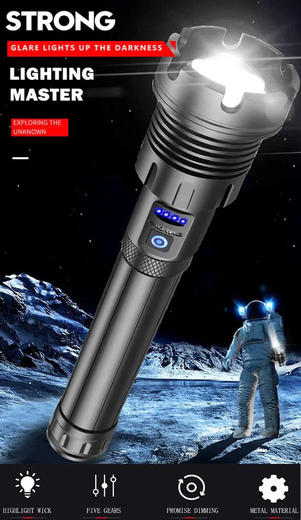 🔥LED Rechargeable Laser Flashlight High Lumen - Buy 2 Free Shipping - Image 20