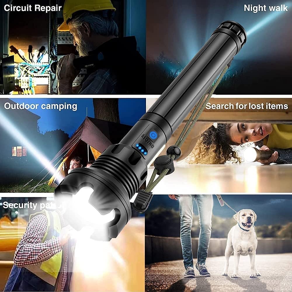 🔥LED Rechargeable Laser Flashlight High Lumen - Buy 2 Free Shipping - Image 5