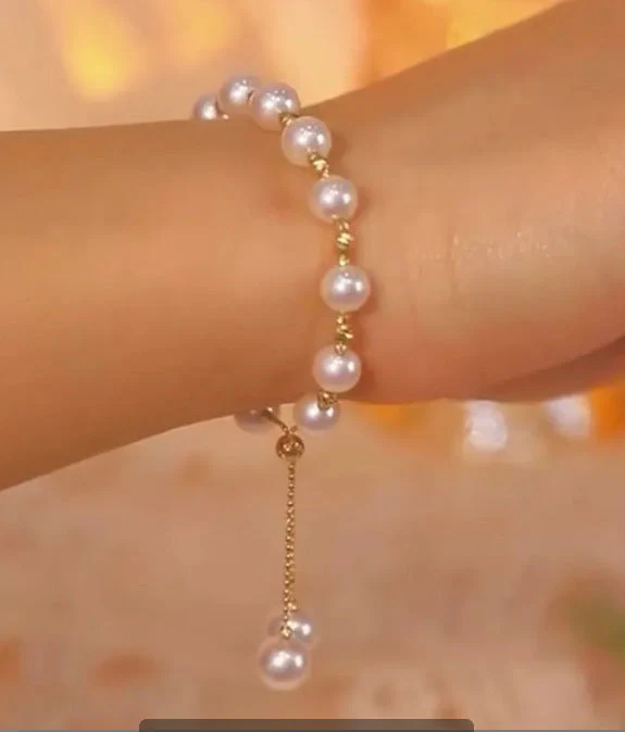 Thames Freshwater Pearl Necklace | 24k Gold Plated Copper - Image 11