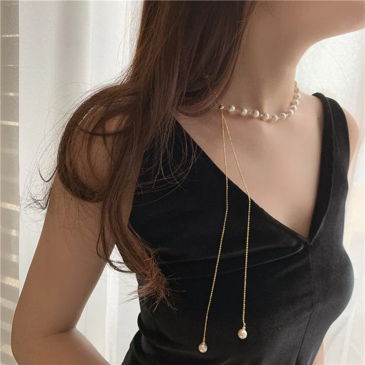 Thames Freshwater Pearl Necklace | 24k Gold Plated Copper - Image 13