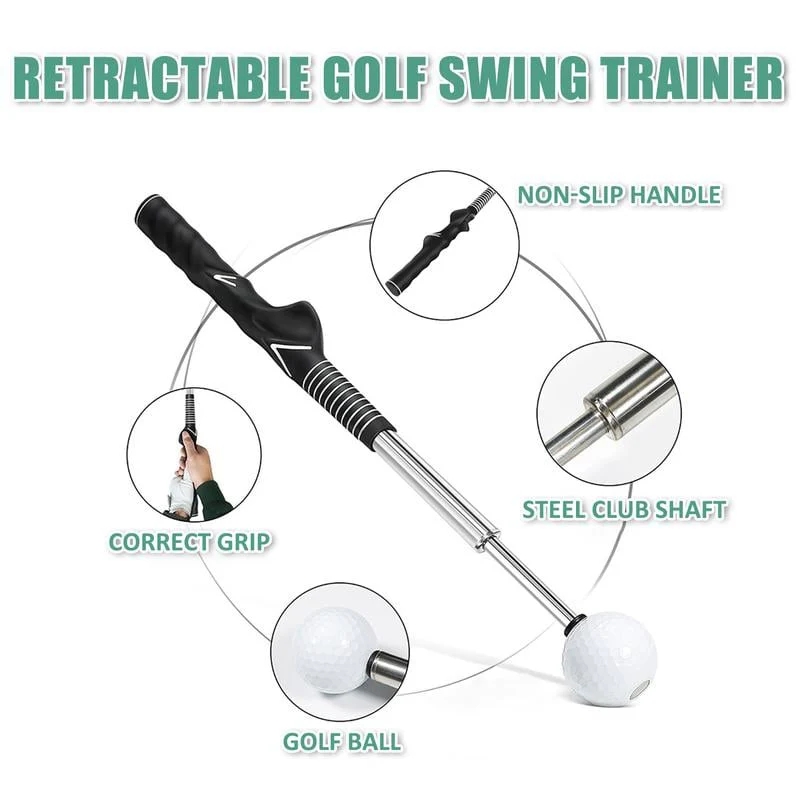 Telescopic club, Retractable Golf Swing Training Aid - Image 4