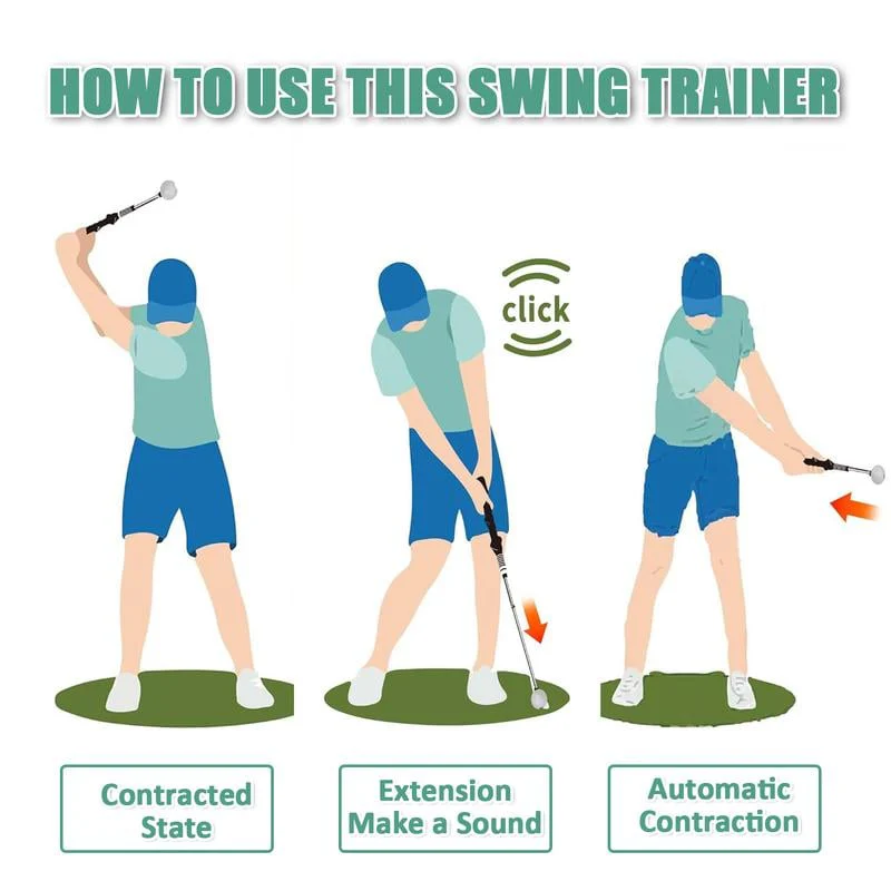 Telescopic club, Retractable Golf Swing Training Aid - Image 8