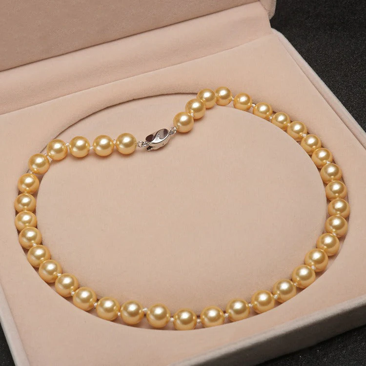 Temperament deep sea shell pearl necklace【Necklace + Bracelet + Earrings】 - Image 2
