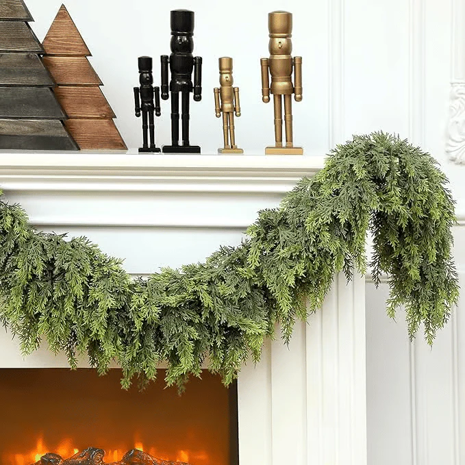 ✨ Christmas Artificial Cedar Garland - 72 In! - Image 3