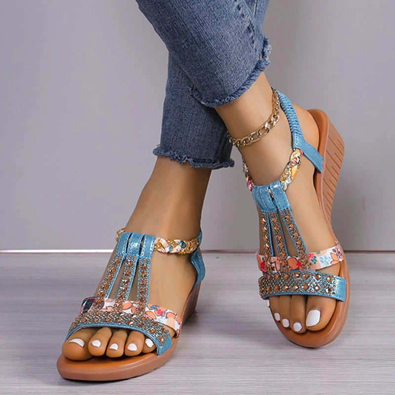 🔥 Promotion 48% OFF - Women's New Summer Rhinestone Open Toe Orthopaedic Sandals - Image 12