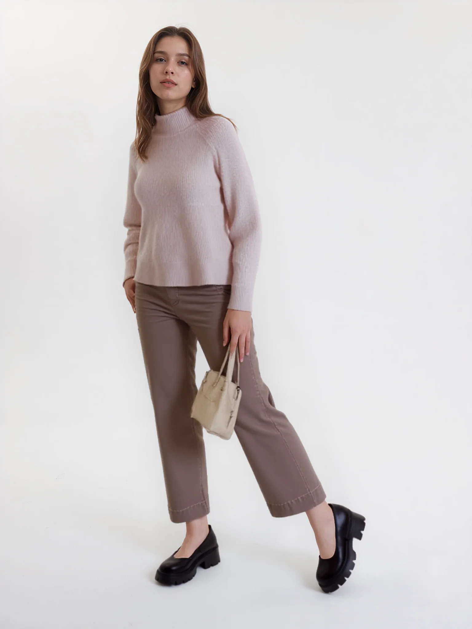 Tummy Control Twill Cropped Wide Leg Pant(Buy 2 Free Shipping) - Image 8