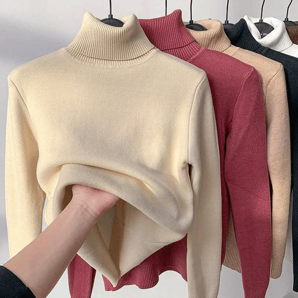 🔥HOT SALE - Cozy Women's Turtleneck Fleece Pullover Sweater - Image 7