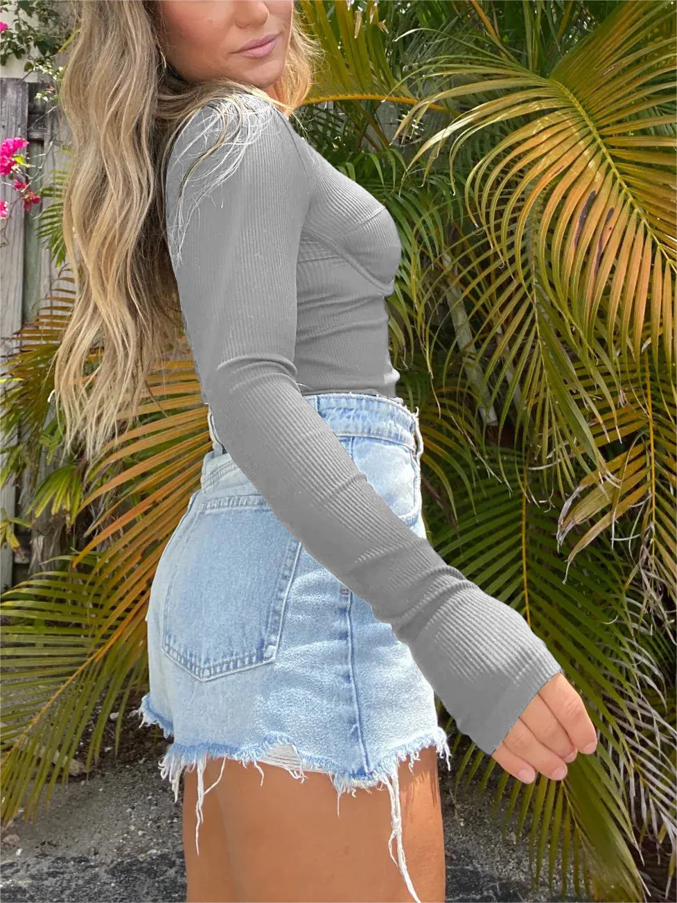Underwire Midi Cropped Top - Image 10
