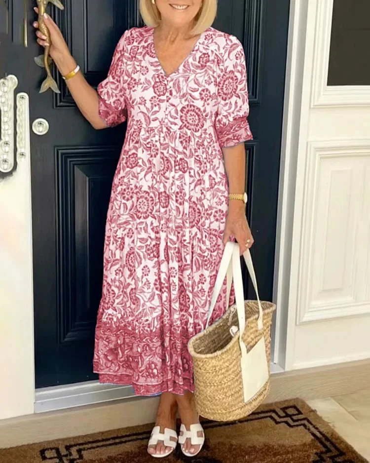 🏆New Style-49%OFF🔥V-neck Bohemian Dress - Image 6