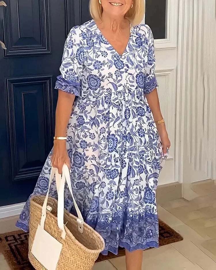 🏆New Style-49%OFF🔥V-neck Bohemian Dress - Image 8