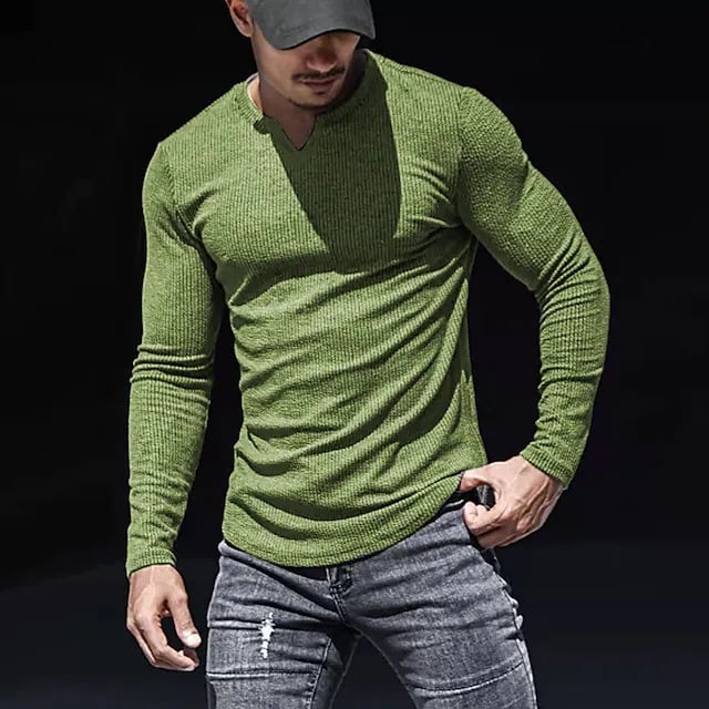 V-NECK LONG-SLEEVED SPORTS T-SHIRT - Image 6