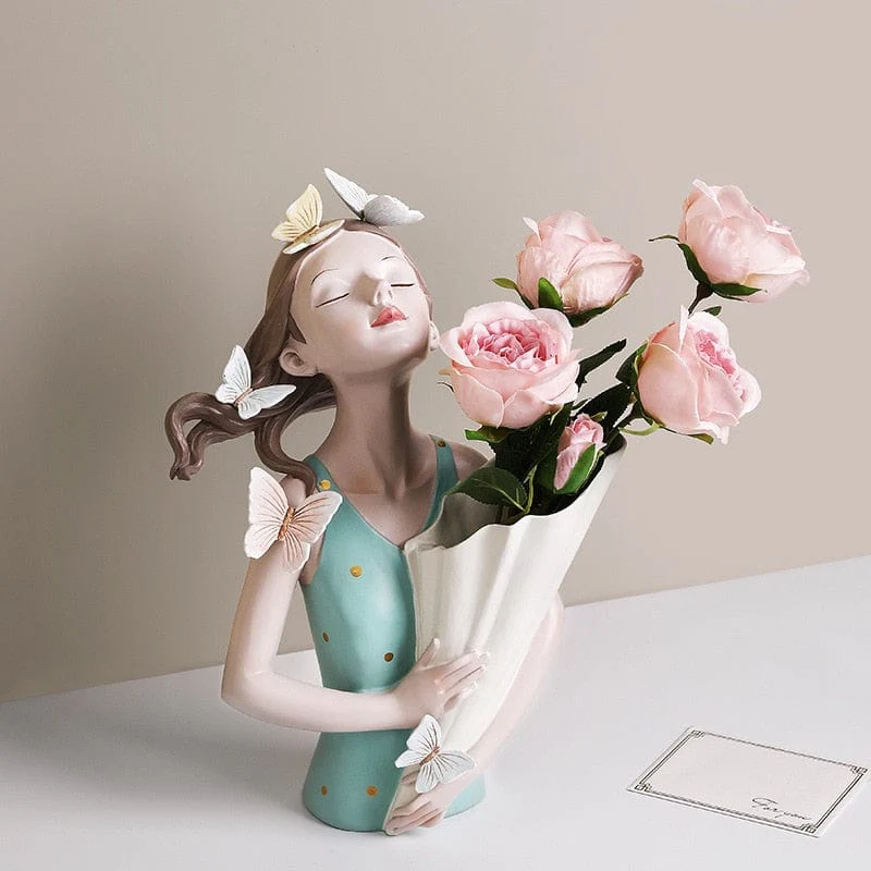 Ceramic Vase "Butterfly Girl" - Image 4