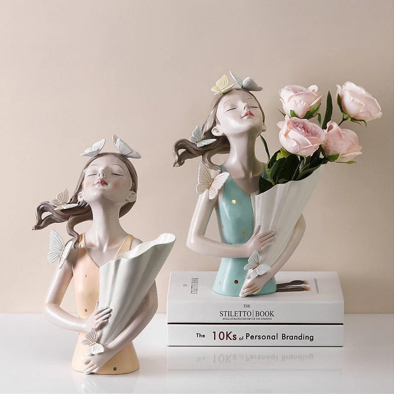 Ceramic Vase "Butterfly Girl" - Image 5