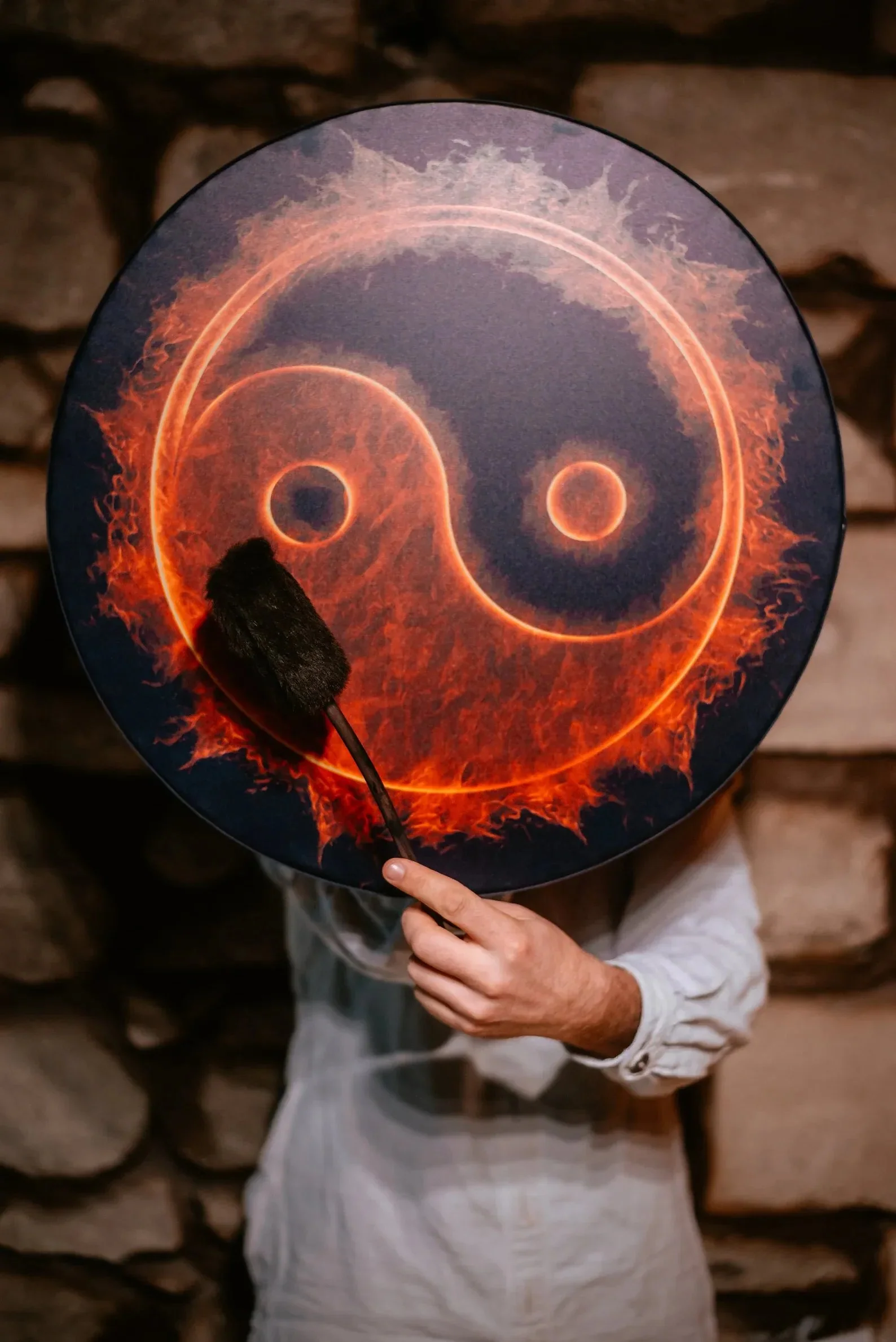 VEGAN SHAMAN DRUM "OWL SOUL", HEALING SOUND THERAPY - Image 18