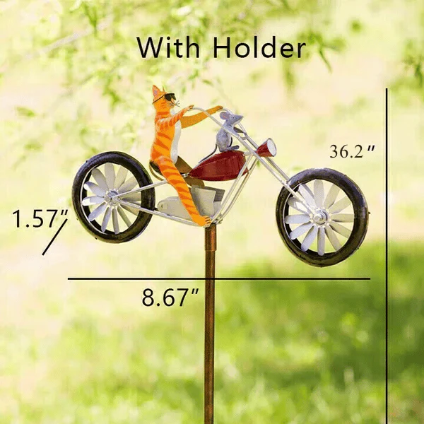 [49% OFF] Vintage Bicycle Metal Wind Spinner - Image 3