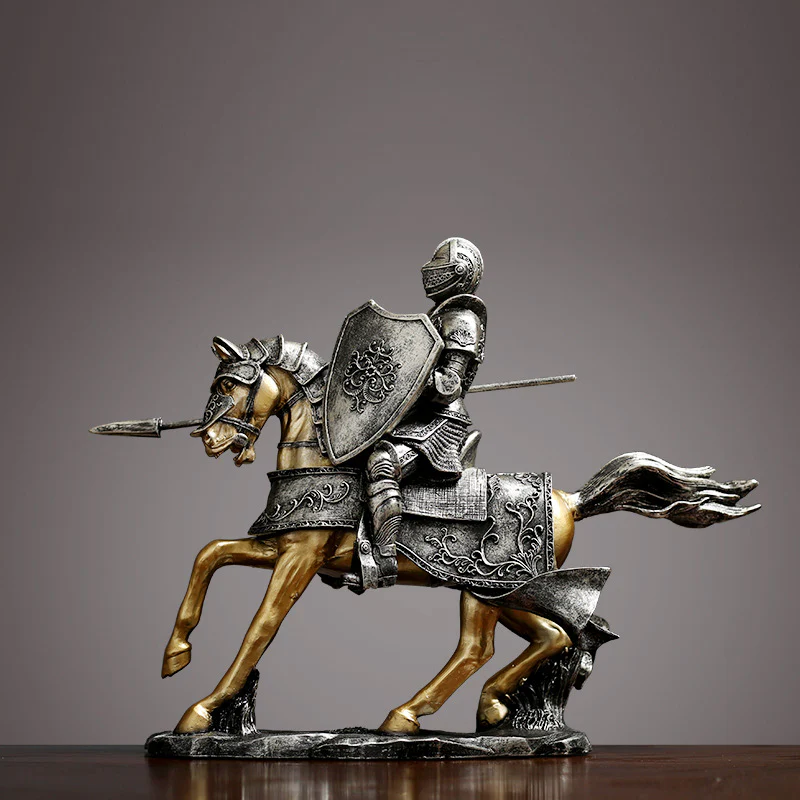 Vintage Royal Knight Resin Ornament - Image 2