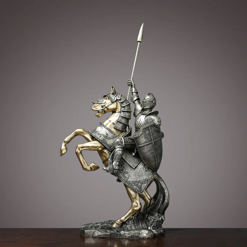 Vintage Royal Knight Resin Ornament - Image 3