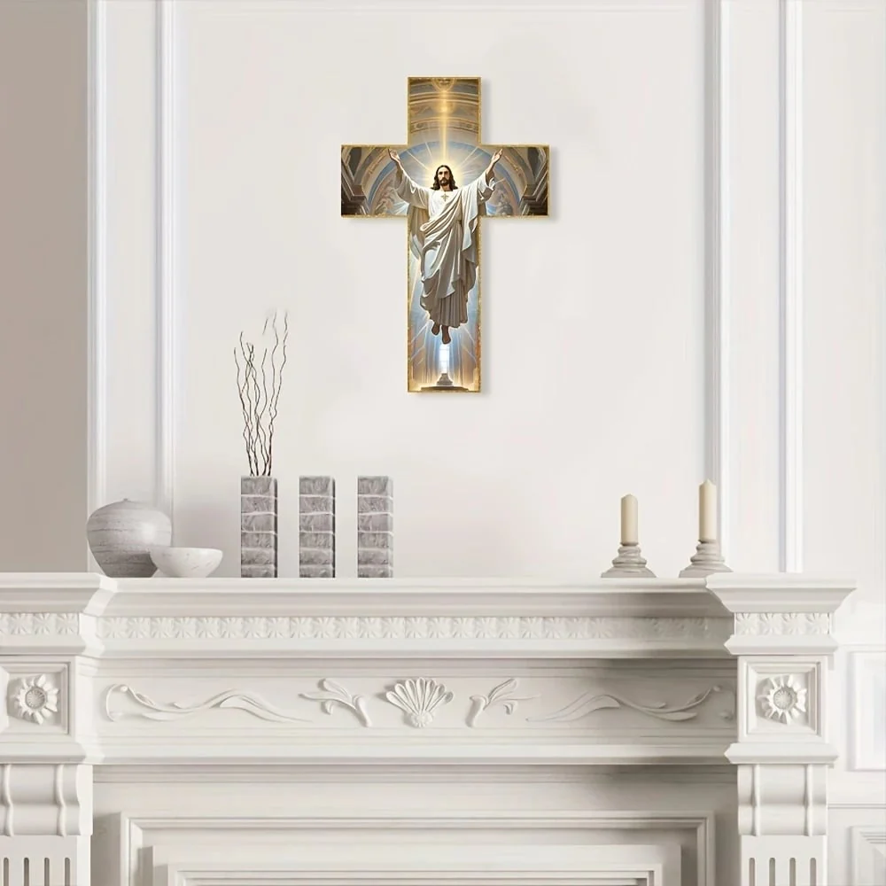 ❤️Vintage Wooden Jesus Christ Wall Cross✝️ - Image 3