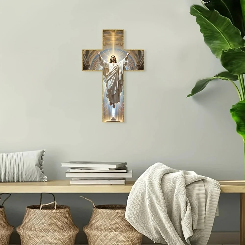 ❤️Vintage Wooden Jesus Christ Wall Cross✝️ - Image 4