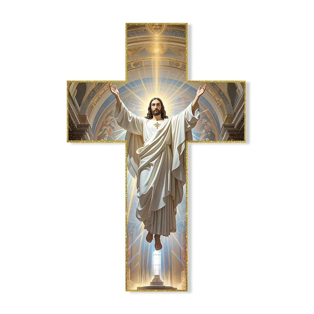 ❤️Vintage Wooden Jesus Christ Wall Cross✝️ - Image 5