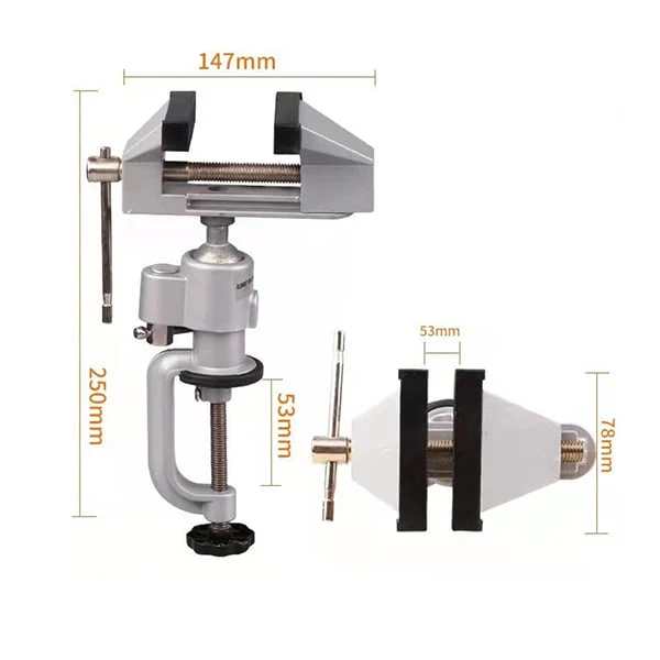 Electric Grinder Electric Drill Universal Rotating Fixed Bracket Vise Shelf - Image 15