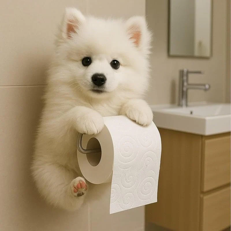 New Arrival 🧻 Wall-Mounted Pet Toilet Paper Holder 🐾 - Image 11