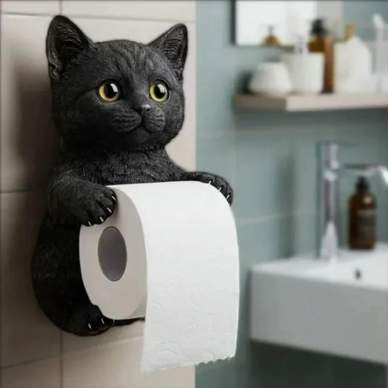 New Arrival 🧻 Wall-Mounted Pet Toilet Paper Holder 🐾 - Image 2