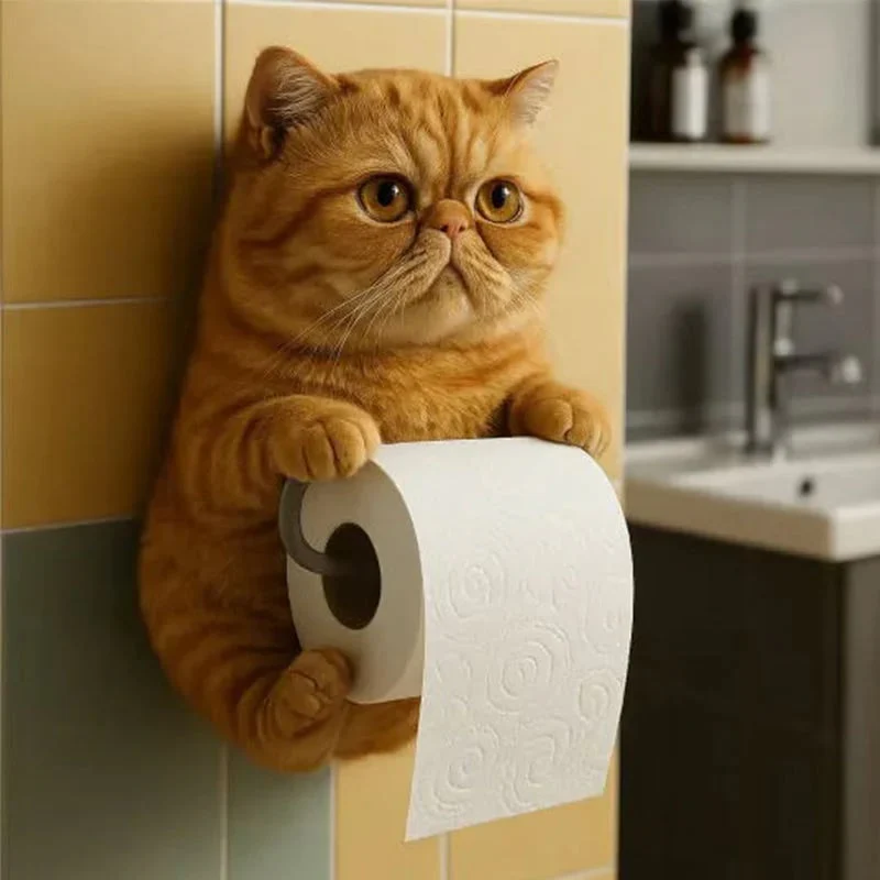 New Arrival 🧻 Wall-Mounted Pet Toilet Paper Holder 🐾 - Image 3