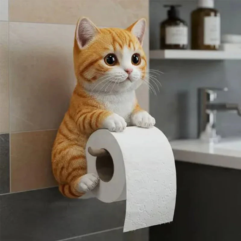 New Arrival 🧻 Wall-Mounted Pet Toilet Paper Holder 🐾 - Image 5