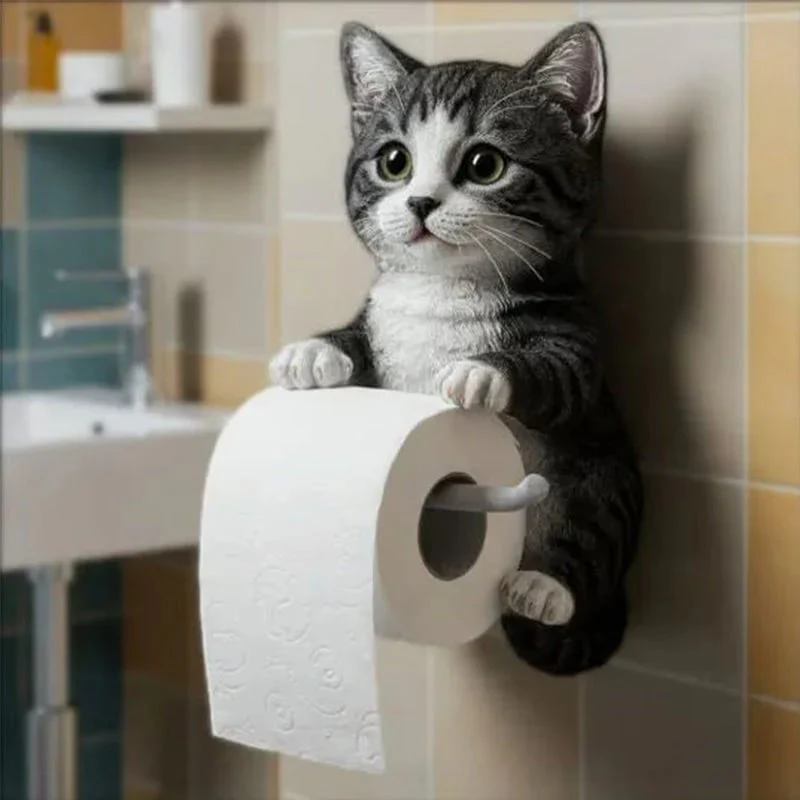 New Arrival 🧻 Wall-Mounted Pet Toilet Paper Holder 🐾 - Image 9