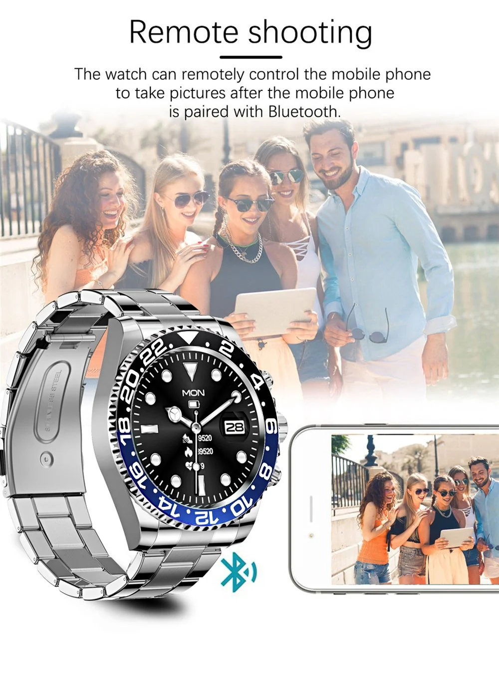 Multifunctional Bluetooth Talk Men's Casual Smart Watch - Image 11