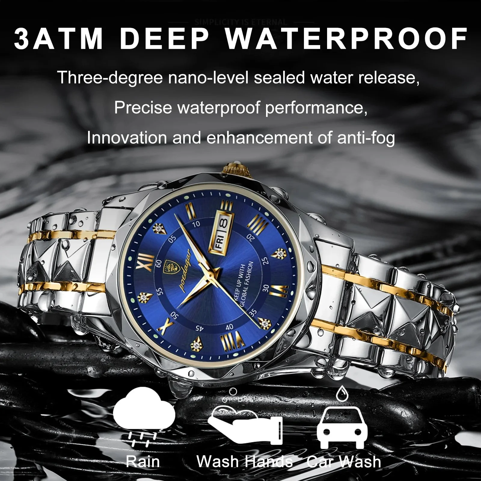 Waterproof Top Brand Luxury Man Wristwatch With Luminous - Image 3
