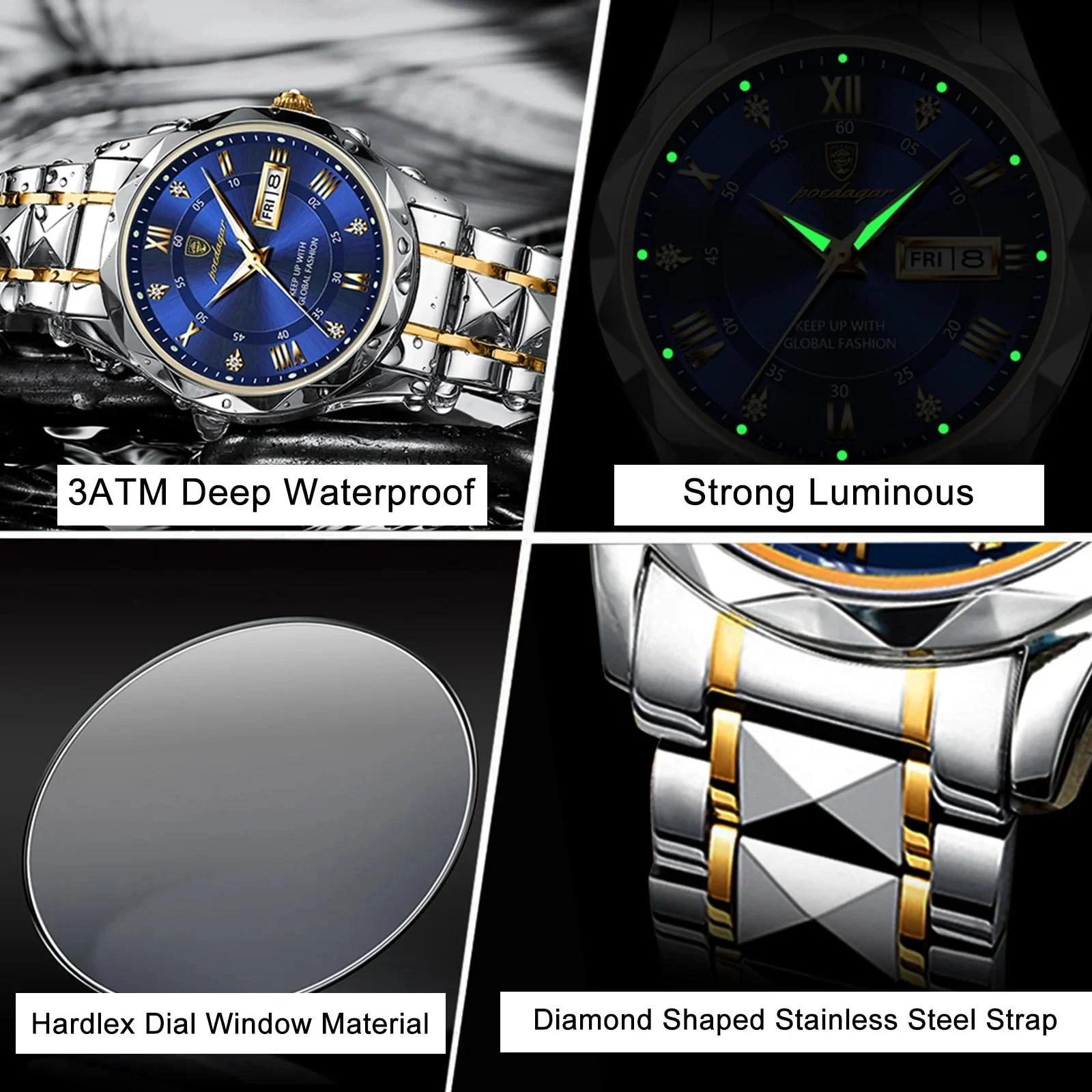 Waterproof Top Brand Luxury Man Wristwatch With Luminous - Image 4