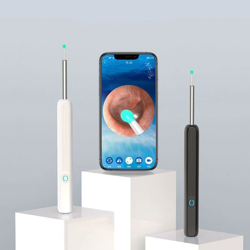 (🔥Promotion 50% OFF) Clean Earwax - Wi -Fi Visible Wax Elimination Spoon,USB 1080P HD Load Otoscope - Image 3