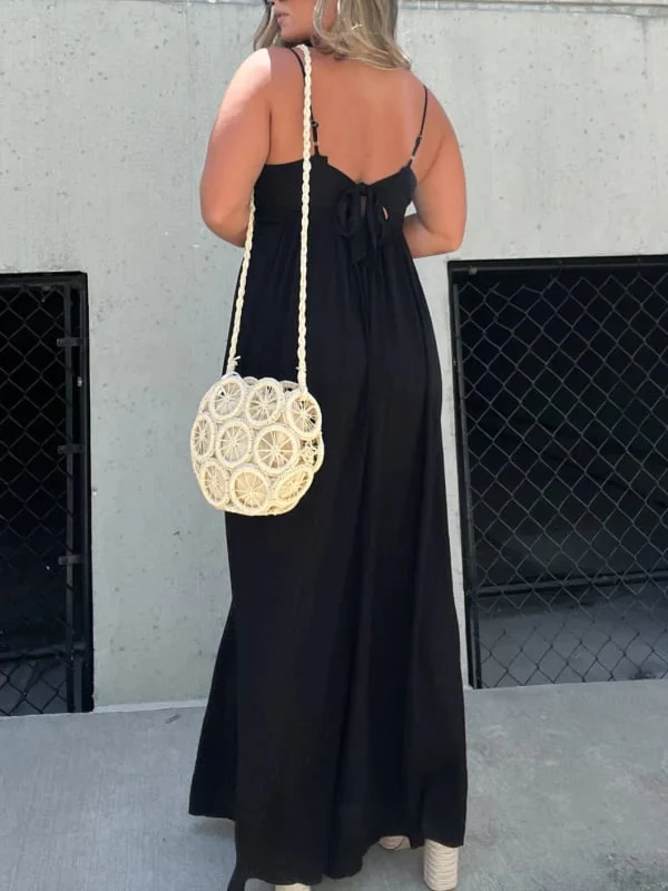 🔥V-Neck Effortless Wide Leg Jumpsuit - Image 3