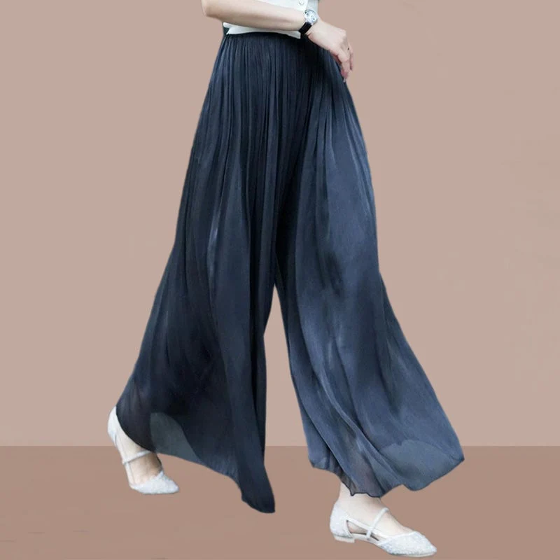 🔥Hot Sale 49% Off🔥Glazed Ice Silk Floor-Length Wide-Leg Culottes - Image 7