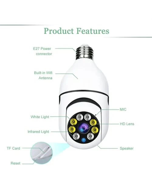 đ„2023 Hot Sale 49%OFFđ„Wireless Wifi Light Bulb Camera Security Camera - BUY 2 GET FREE SHIPPING TODAY! - Image 5