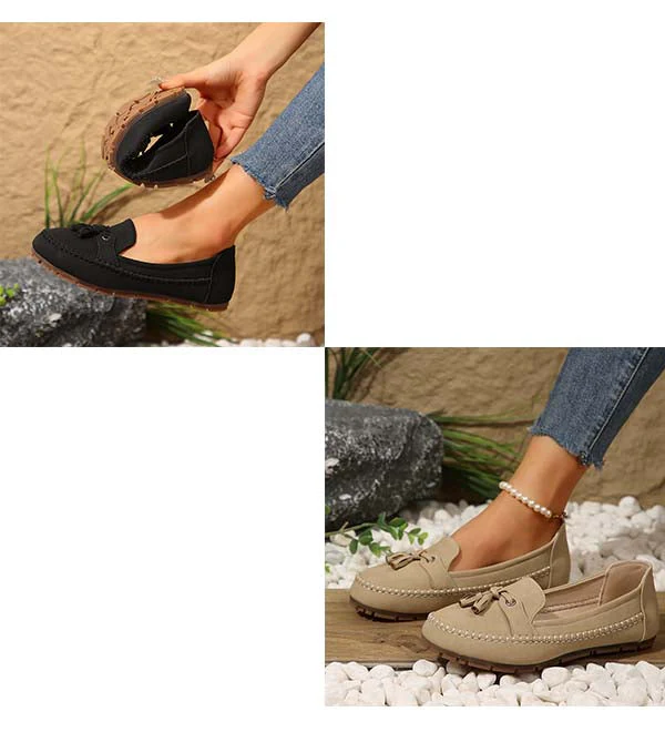 🔥Comfortable soft loafers for women in vintage style with bow - Image 19