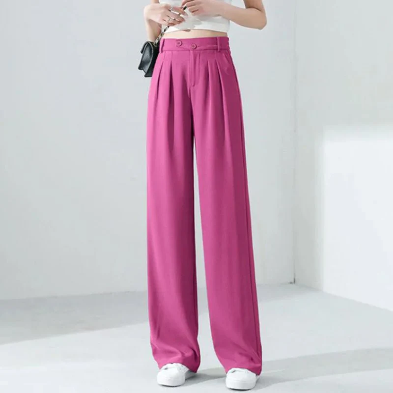 Woman's High waist wide leg pants Loose Pants - Image 4
