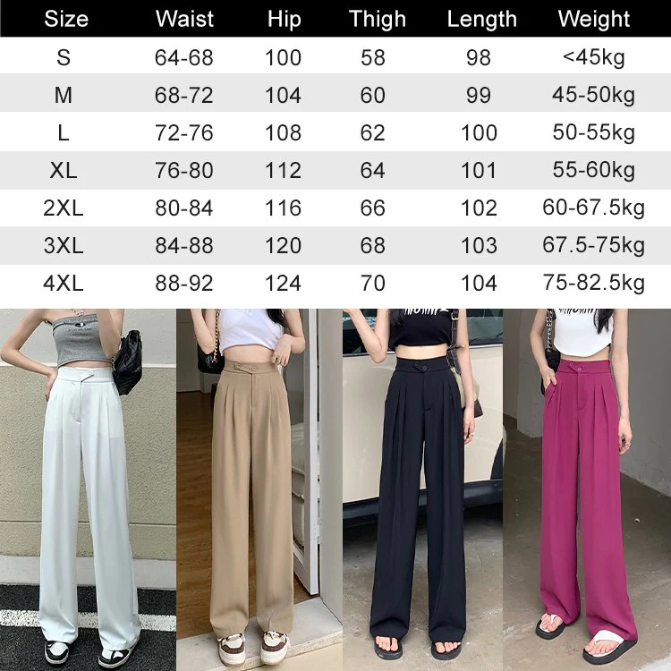 Woman's High waist wide leg pants Loose Pants - Image 8