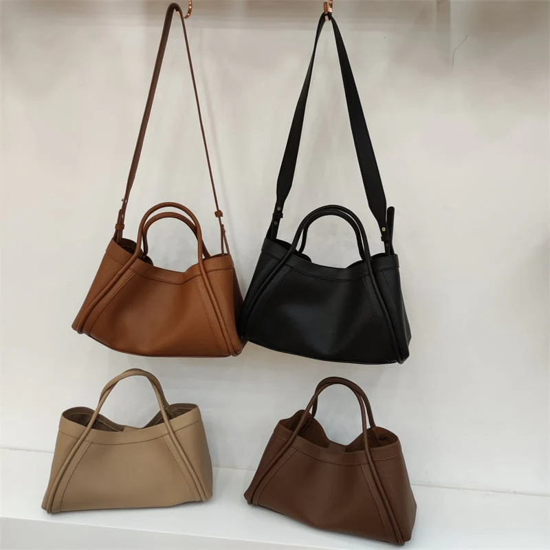Women Leather Bag with Shoulder Strap, Handbags & Crossbody bags Matching Purse - Image 2