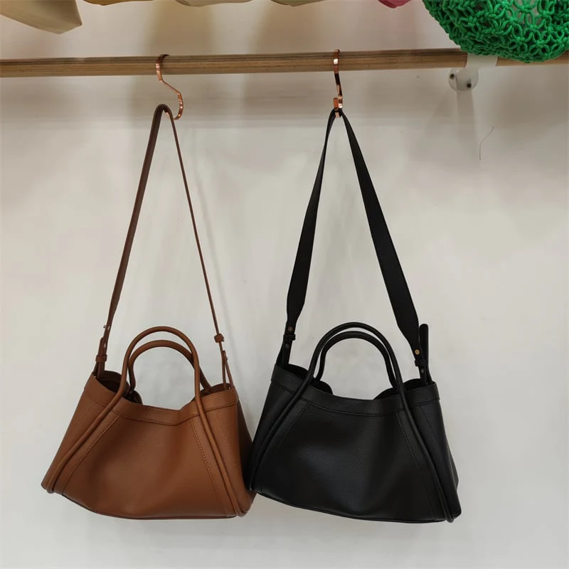 Women Leather Bag with Shoulder Strap, Handbags & Crossbody bags Matching Purse - Image 7