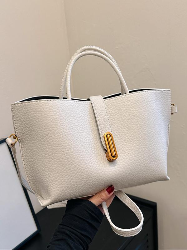 Women's Elegant Solid Color French Style Handbag - Image 3